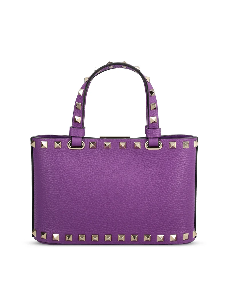 VALENTINO GARAVANI Mini Borsa Shopping Rockstud In Vitello