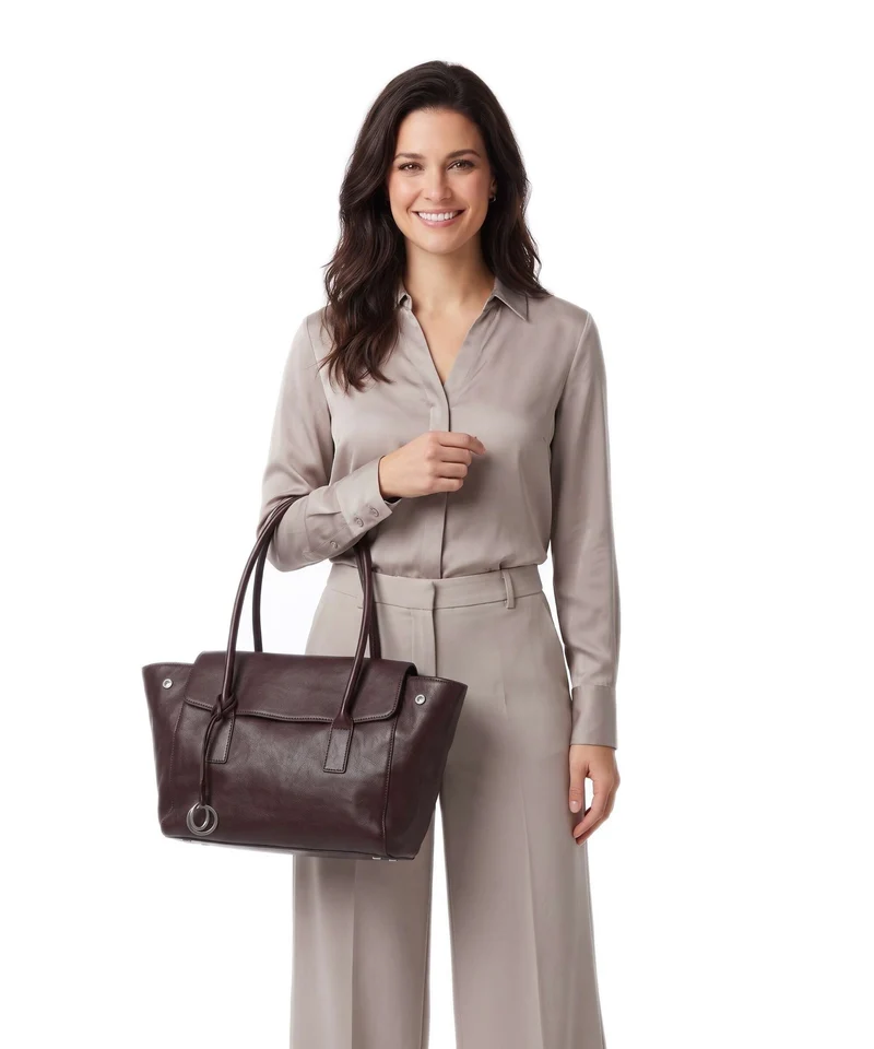 Marc O'Polo Gaby M Shopper black cherry