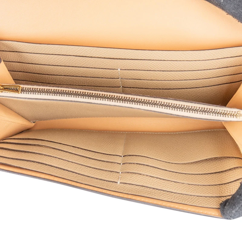 Hermès Beige Biscuit Epsom Leather Constance Wallet