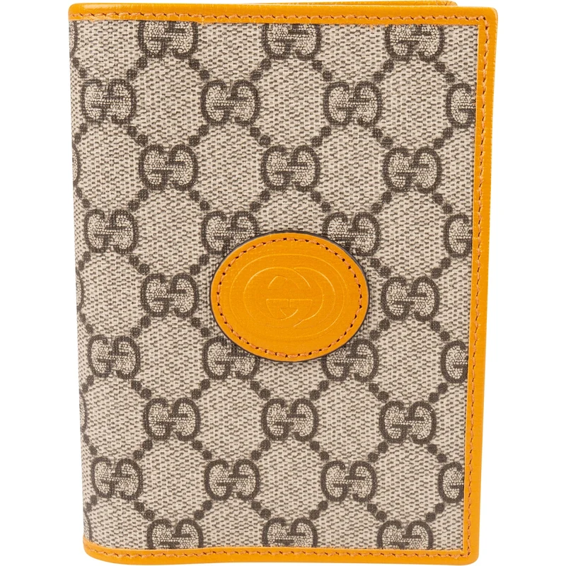 Gucci Monogram GG Supreme Interlocking GG Passport Card Holder