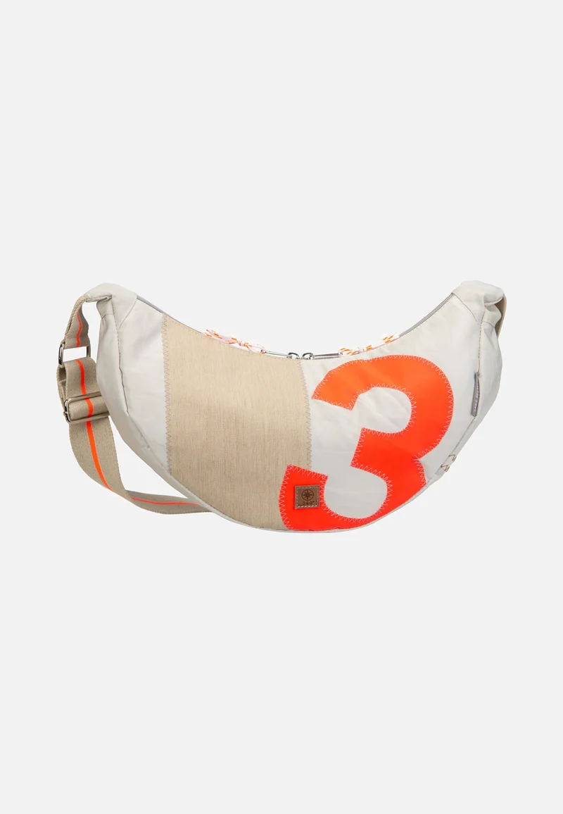 Roop L Weiss/Sand/Zahl Orange - Sling Bag