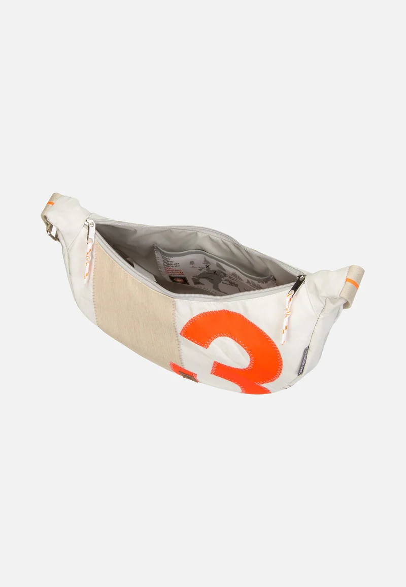 Roop L Weiss/Sand/Zahl Orange - Sling Bag