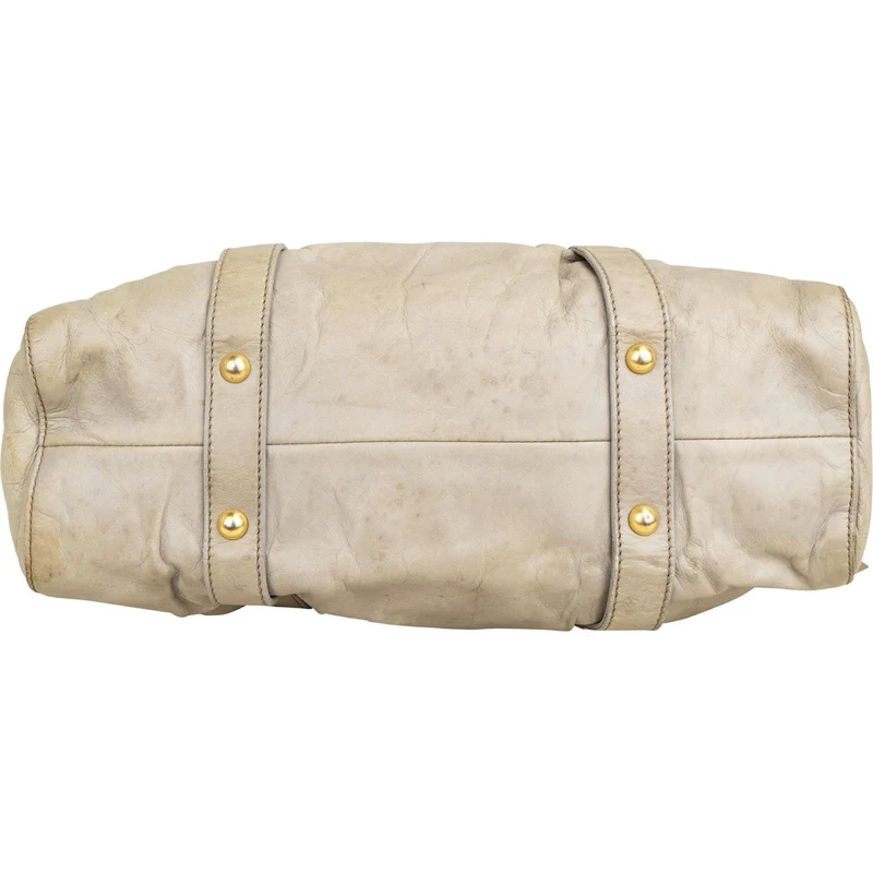 Miu Miu Vitello Lux Leather Bow Handbag
