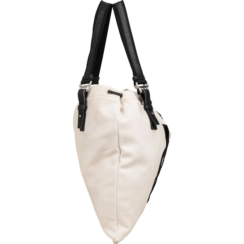 Yves Saint Laurent Canvas Kahala Drawstring Tote Shoulder Bag