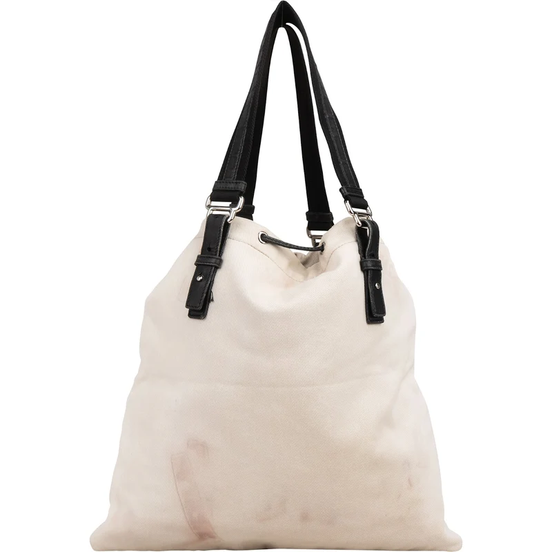 Yves Saint Laurent Canvas Kahala Drawstring Tote Shoulder Bag
