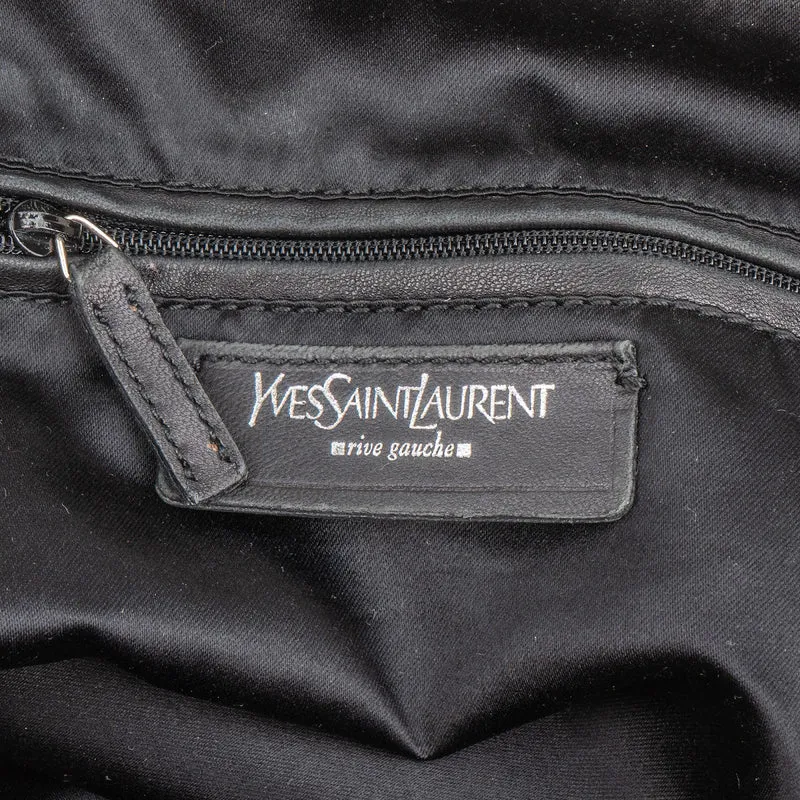 Yves Saint Laurent Canvas Kahala Drawstring Tote Shoulder Bag