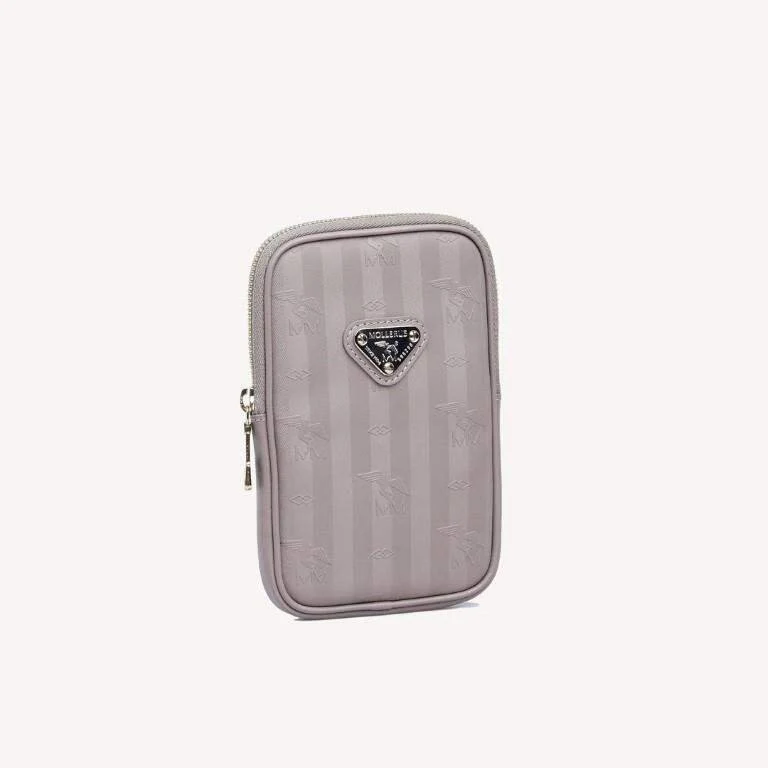 Handytasche Wildhorn Taupe, Gold