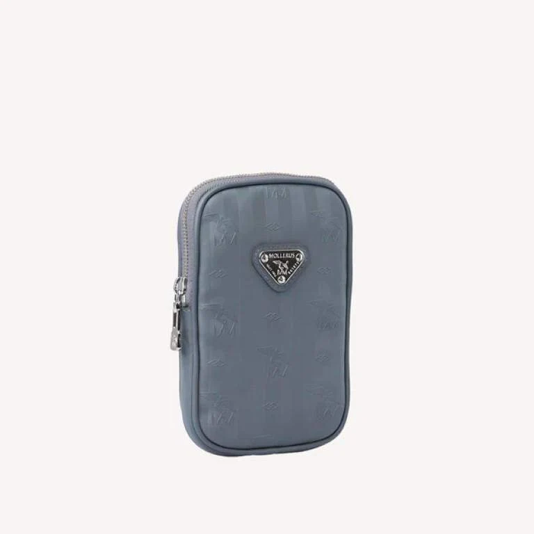 Handytasche Wildhorn Taupe, Gold