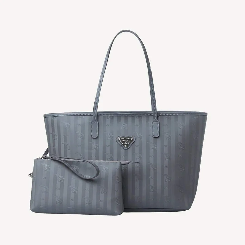 Cityshopper grau Velours mit Canvas
