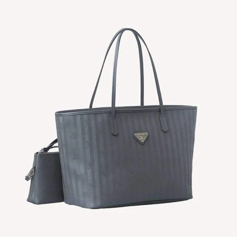 Cityshopper grau Velours mit Canvas