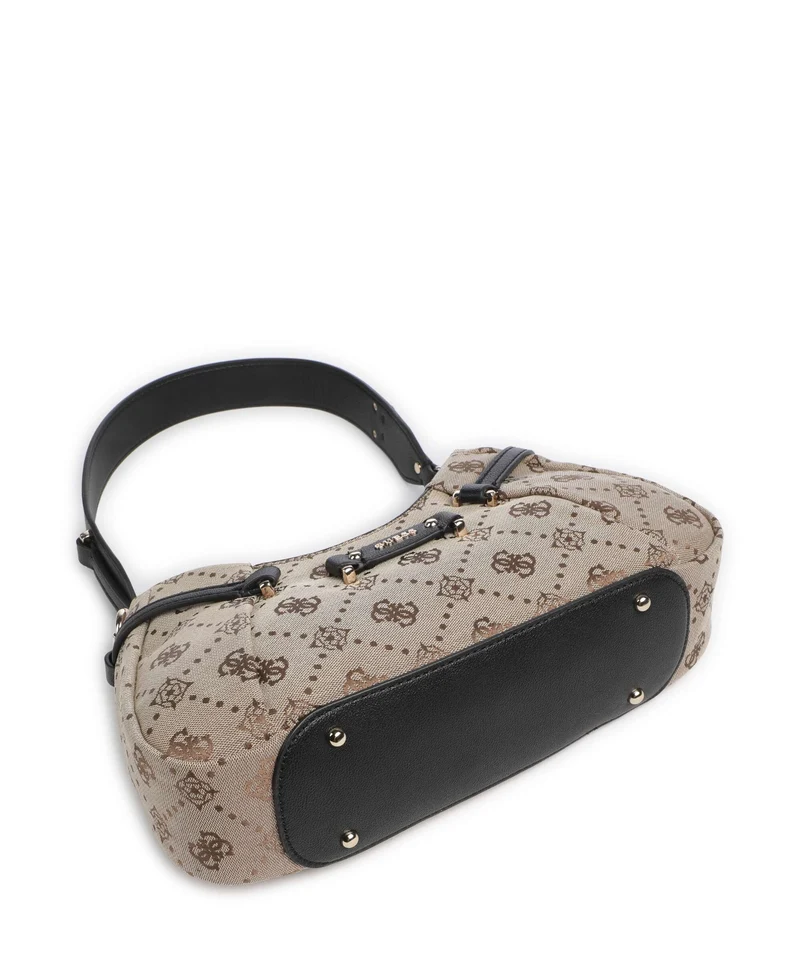 Guess Dorothy Schultertasche latte logo/black