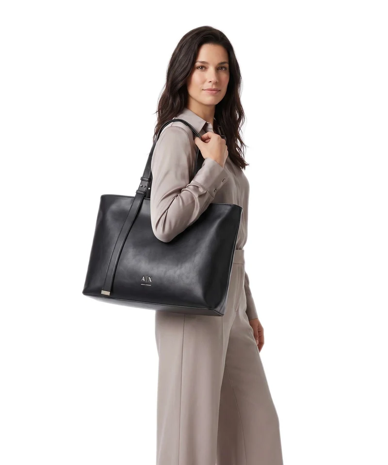 Armani Exchange Alice Shopper black