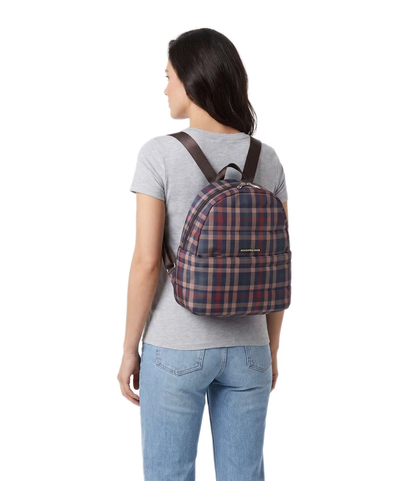 Mandarina Duck Tartan Rucksack tartan brown