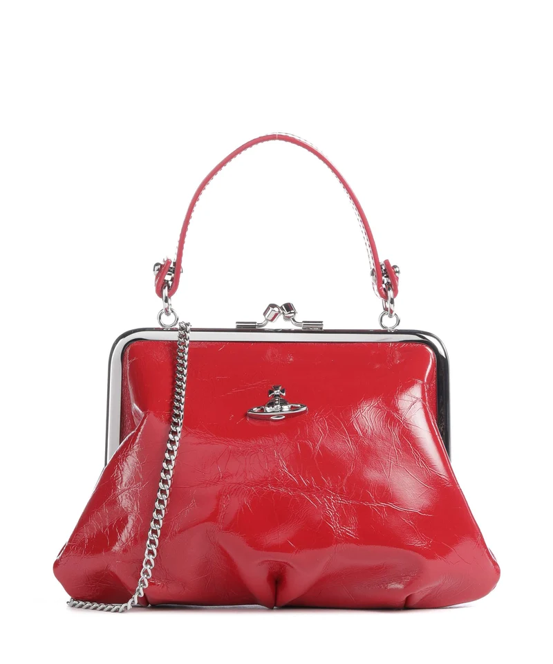 Vivienne Westwood Granny Frame Naplak Handtasche red