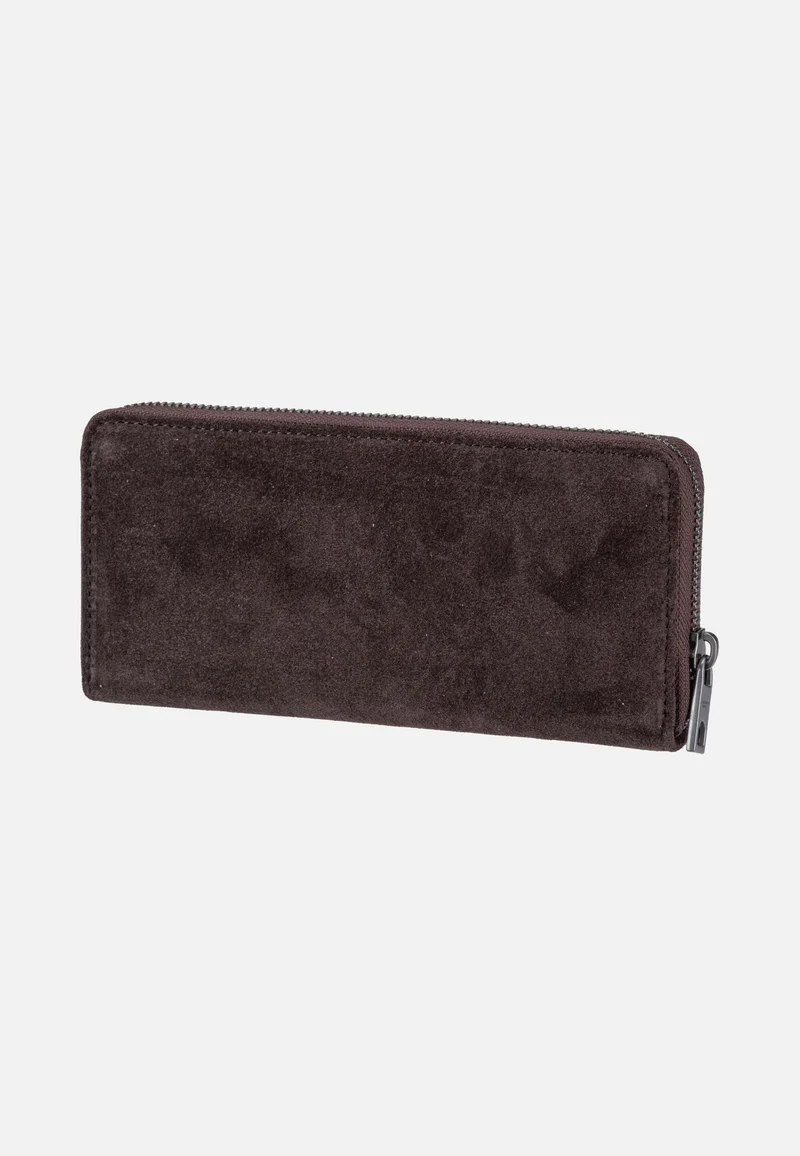 Ines L Suede Deep Soil - Portemonnaie