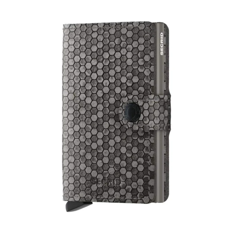 Kreditkartenetui Hexagon Grau