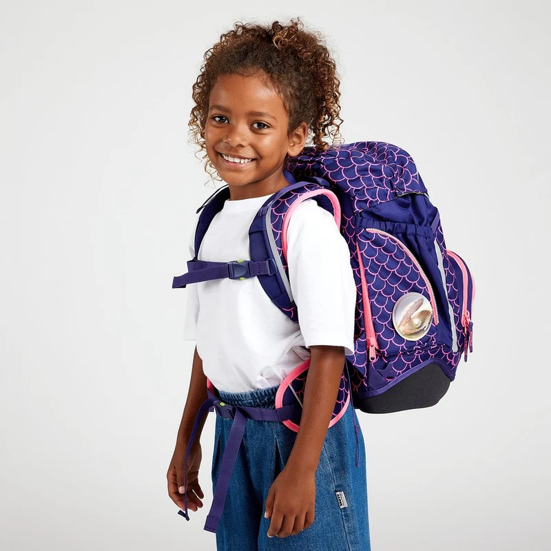 ergobag Schulrucksack-Set Perlentauchbär