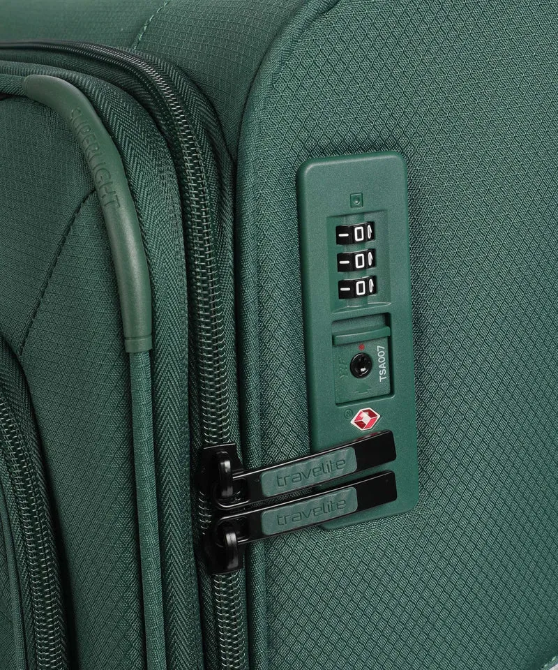 Travelite Skaii 4-Rollen Trolley Set green