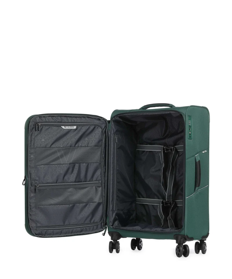 Travelite Skaii 4-Rollen Trolley Set green