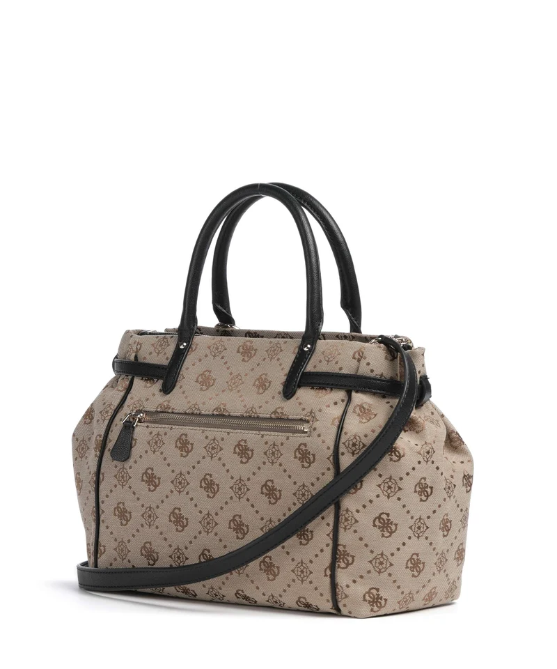 Guess Dorothy Girlfriend Handtasche latte logo/black
