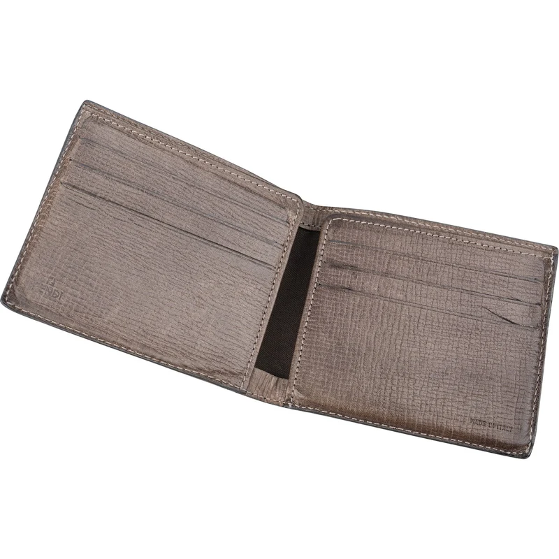 Fendi Monogram FF Canvas Bifold Card Holder Wallet