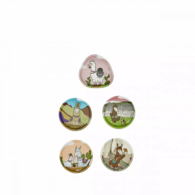 Schulrucksack Set Pack 6tlg. Lamas in Bärjamas Eco Hero Edition Rosa