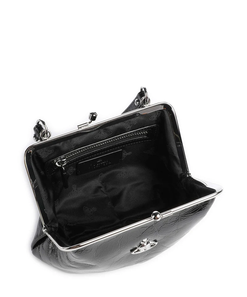 Vivienne Westwood Granny Frame Naplak Handtasche black