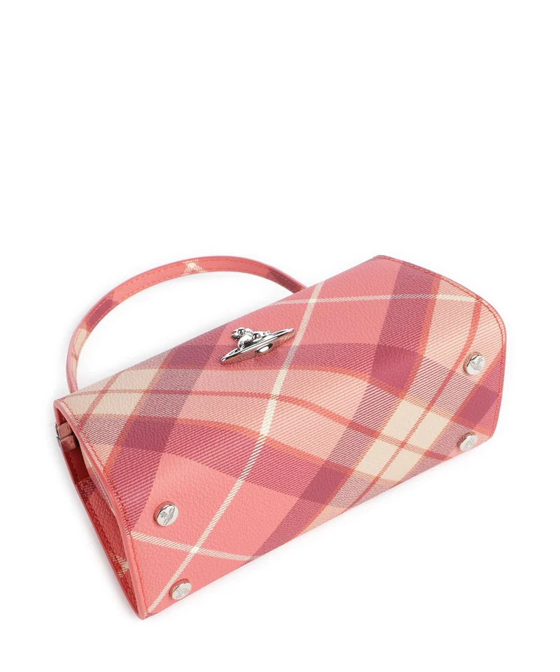 Vivienne Westwood Doll Frame Buccia D'Arancia XL Handtasche fraser pink