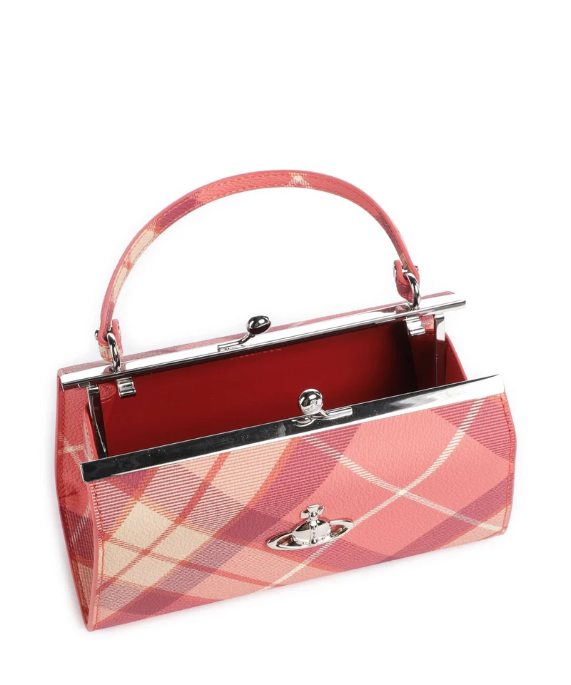 Vivienne Westwood Doll Frame Buccia D'Arancia XL Handtasche fraser pink