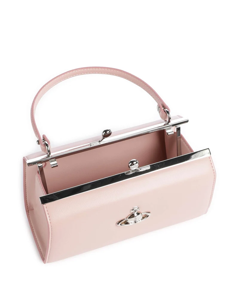 Vivienne Westwood Doll Frame Smooth XL Handtasche pastel pink