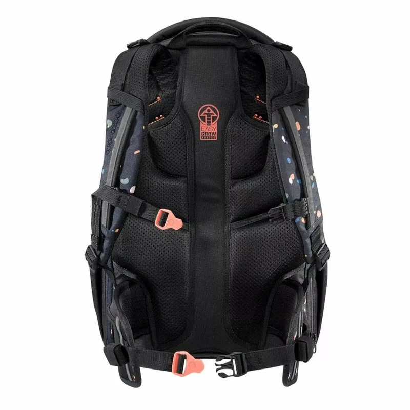 Schulrucksack Porter Sprinkled Candy Schwarz, Rosa