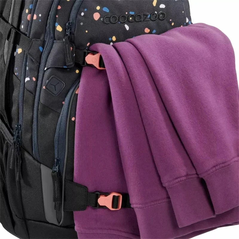 Schulrucksack Porter Sprinkled Candy Schwarz, Rosa