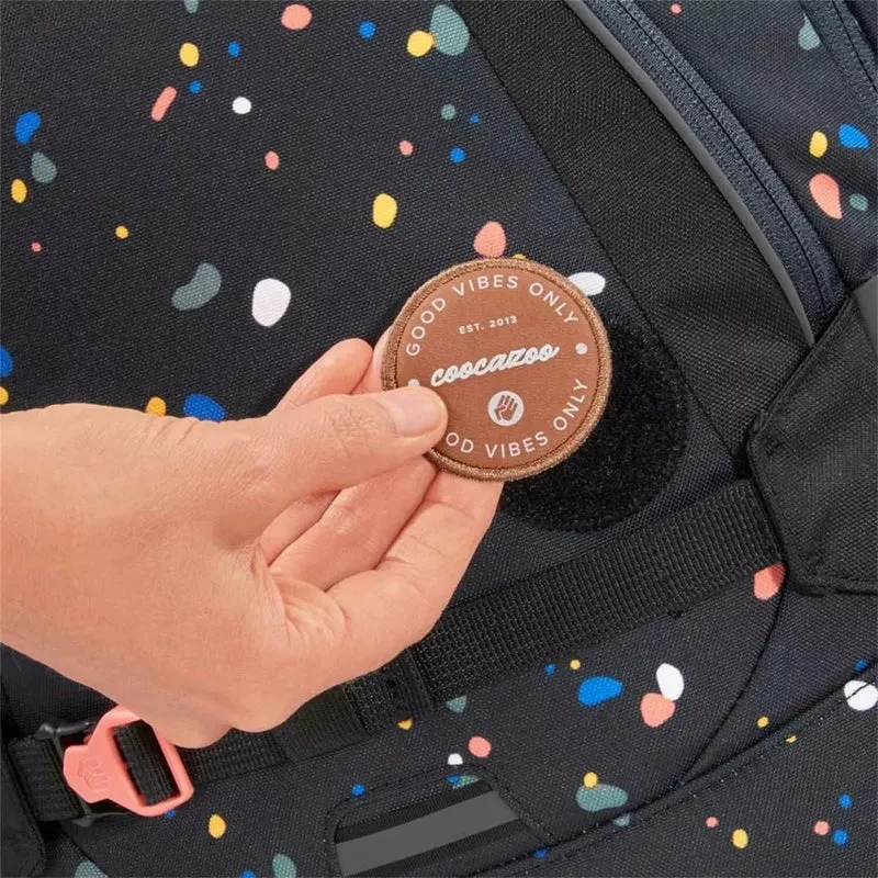 Schulrucksack Porter Sprinkled Candy Schwarz, Rosa