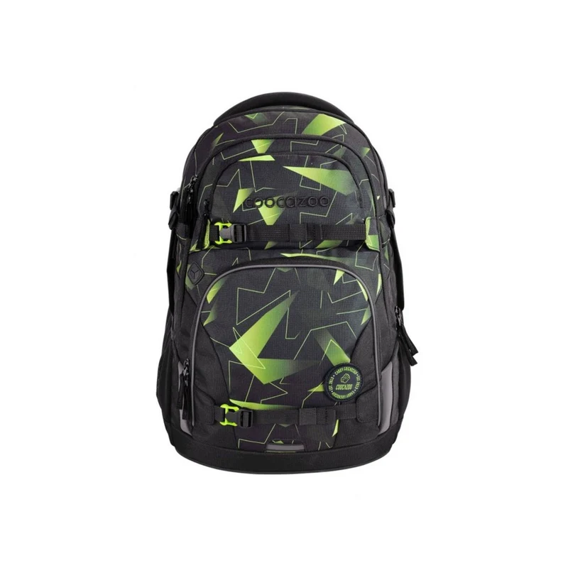 Schulrucksack Lime Flash Schwarz, Grün