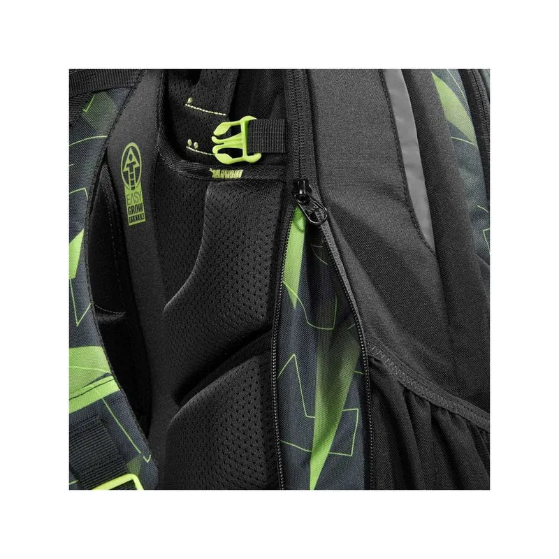 Schulrucksack Lime Flash Schwarz, Grün