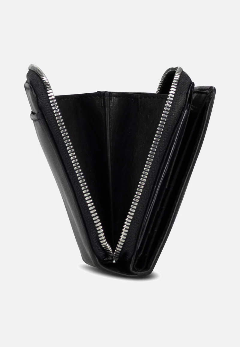 Odense Zip 6334 Small Black - Portemonnaie
