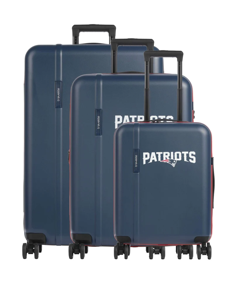 Travelite NFL 4-Rollen Trolley Set new england patriots