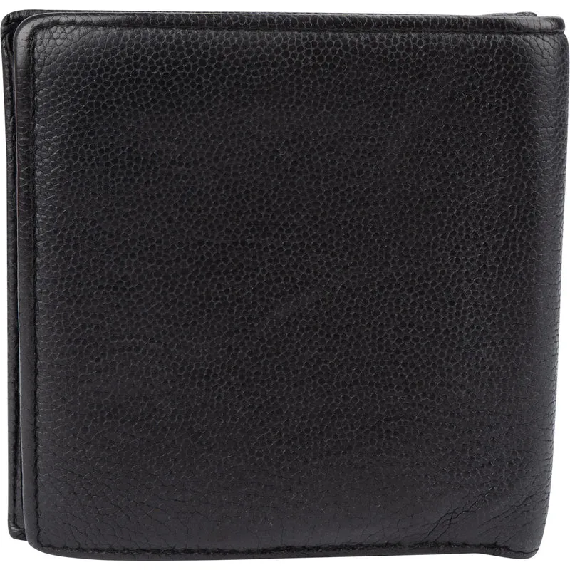 Chanel Caviar Leather CC Corner Bifold Card Holder Wallet