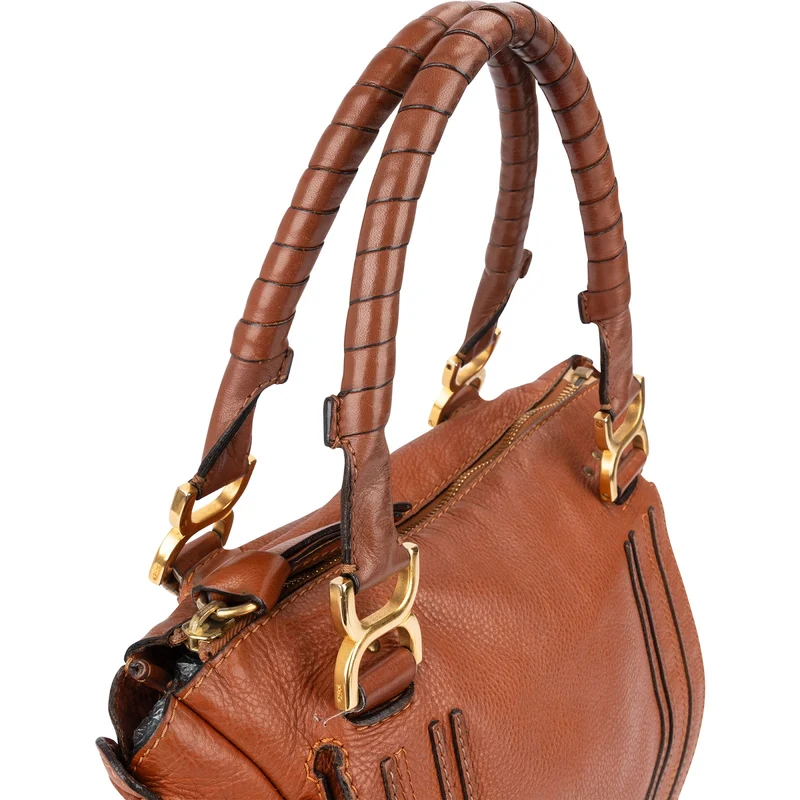 Chloé Grained Leather Marcie Hobo Handbag