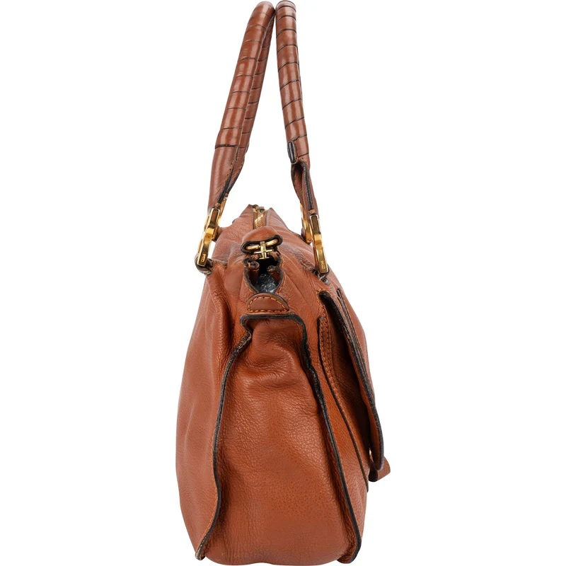 Chloé Grained Leather Marcie Hobo Handbag