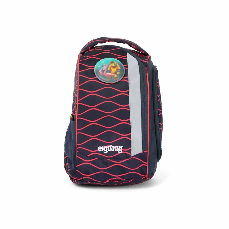 Schulrucksack Pack Lumi Set 6tlg. Wellenreitbär Blau, Pink