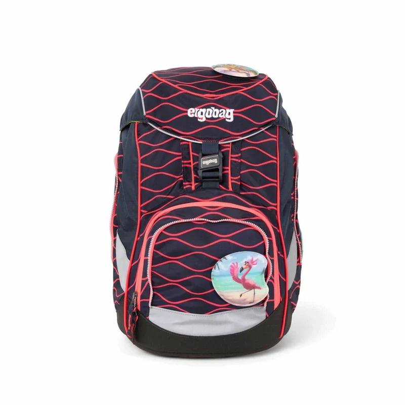 Schulrucksack Pack Lumi Set 6tlg. Wellenreitbär Blau, Pink