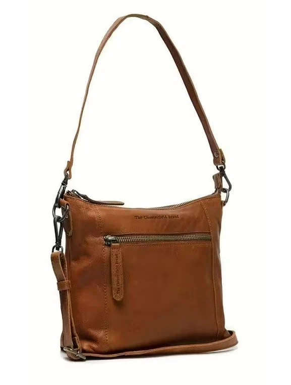 Schultertasche Faro Cognac
