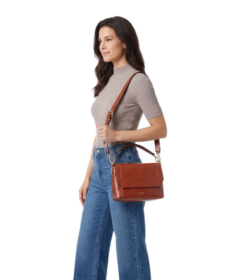 Lancel Ninon M Handtasche brick