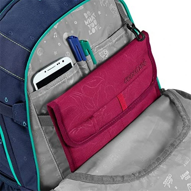 Schulrucksack Mate Happy Raindrops Blau