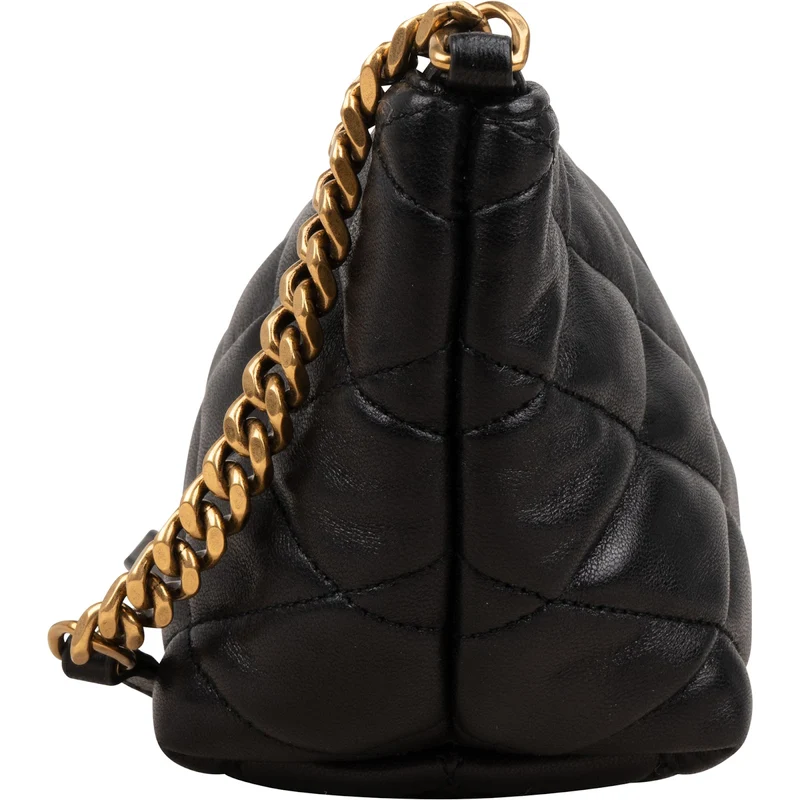 Saint Laurent Quilted Lambskin Sade Pochette Shoulder Bag
