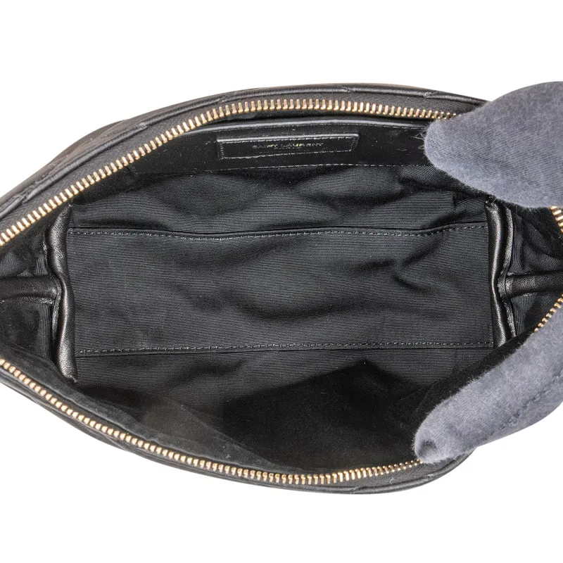 Saint Laurent Quilted Lambskin Sade Pochette Shoulder Bag