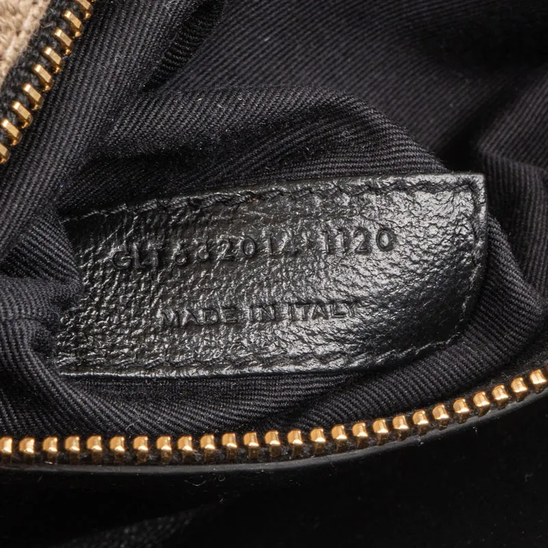 Saint Laurent Chevron Raffia Matelassé Envelope Crossbody Bag