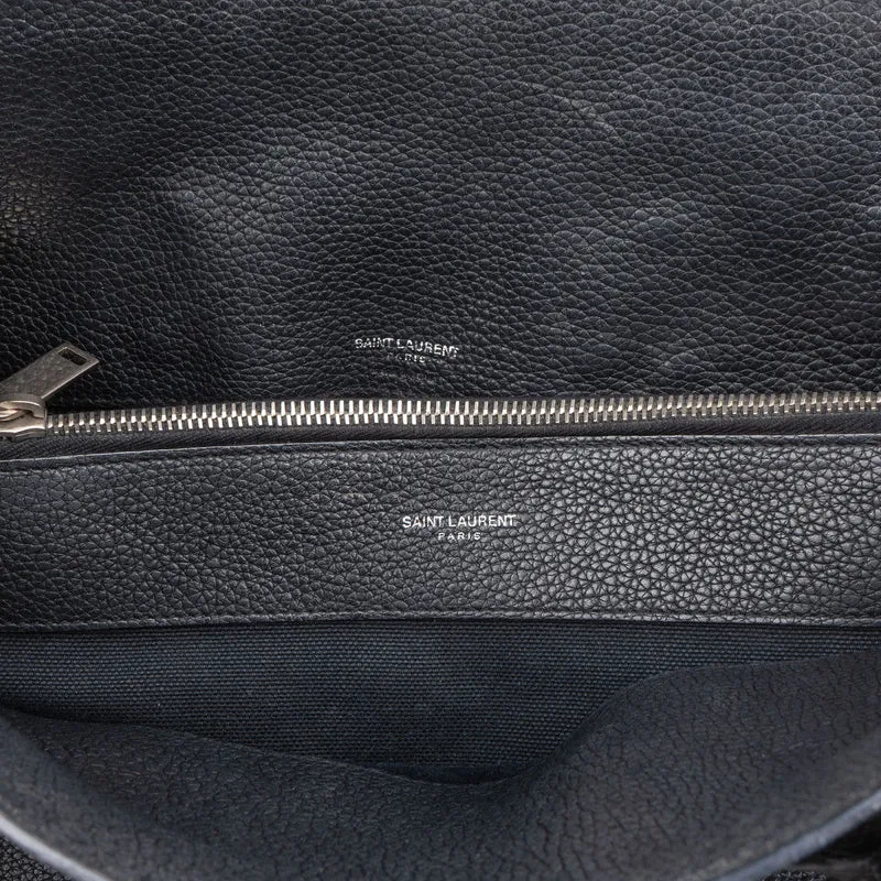 Saint Laurent Grained Leather Sac de Jour Handbag