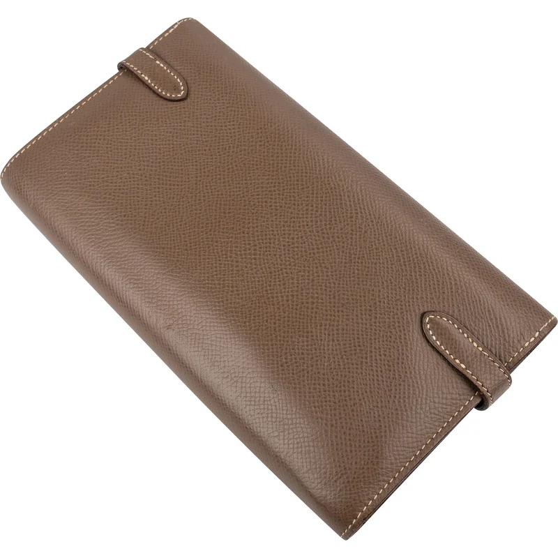 Hermès Epsom Leather Palladium Kelly Wallet